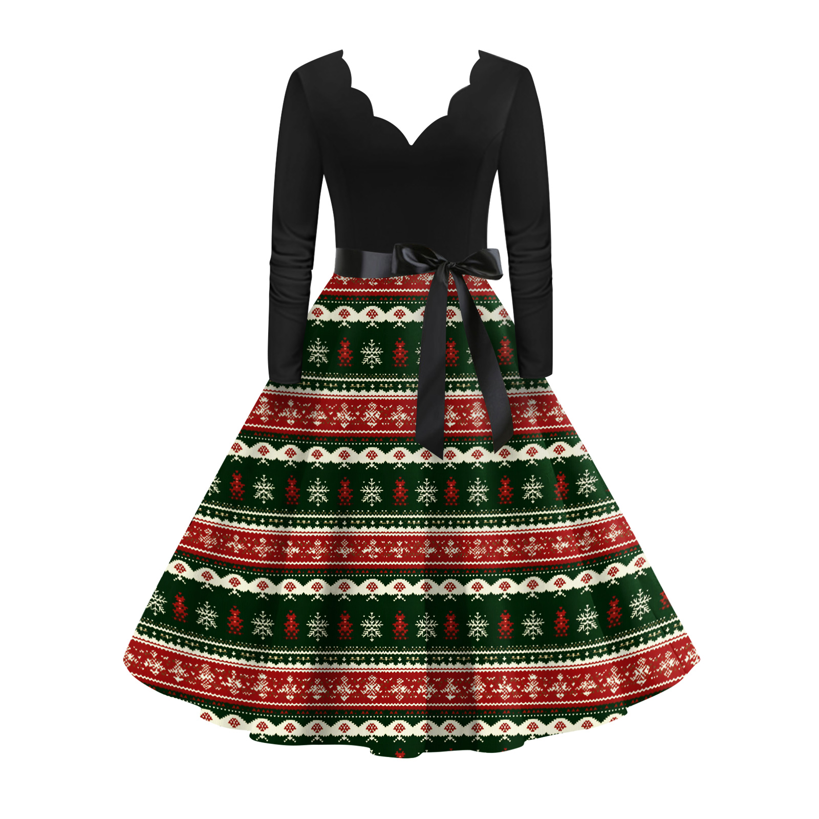 christmas dress 50s Vintage Dresses | Womens Retro Christmas There are 5 sizes (S/M/L/XL/XXL) available Red 1950s Christmas Off-Shoulder Velvet