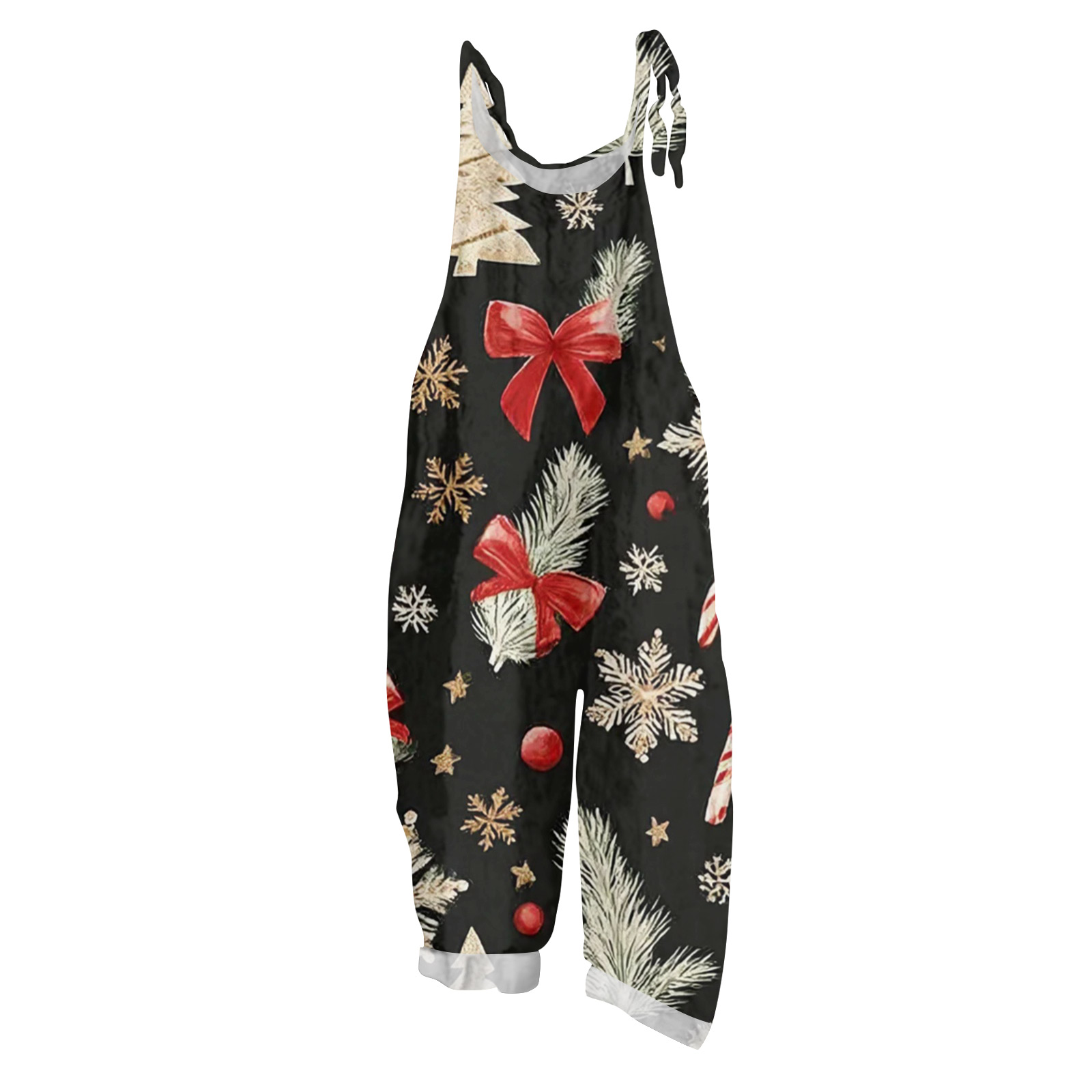 Womens Sleeveless Jumpsuit With Asymmetric Neckline Festive main image 1