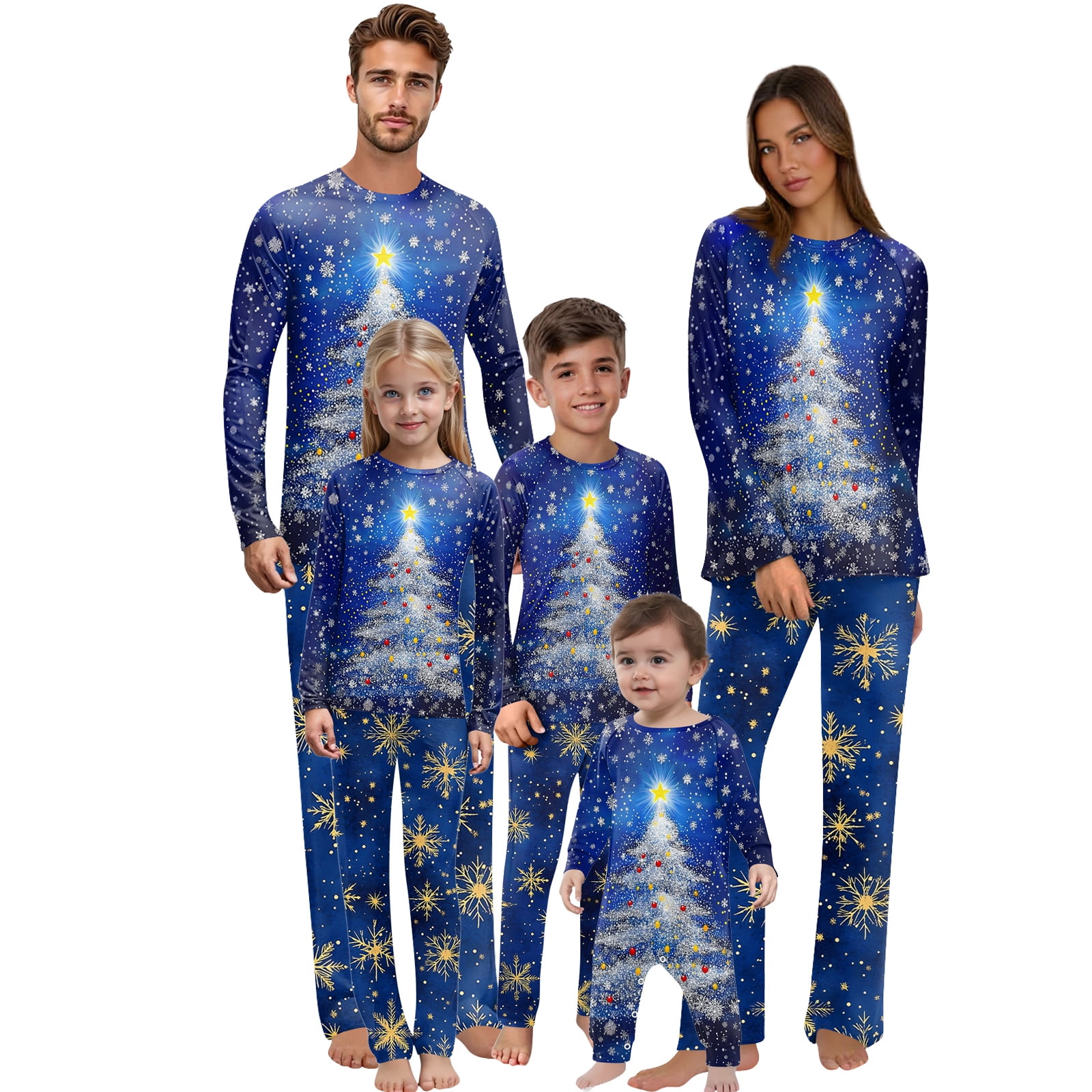 Fgvctg Christmas Pajamas for Family Long Sleeve Couple Pajamas Funny ...
