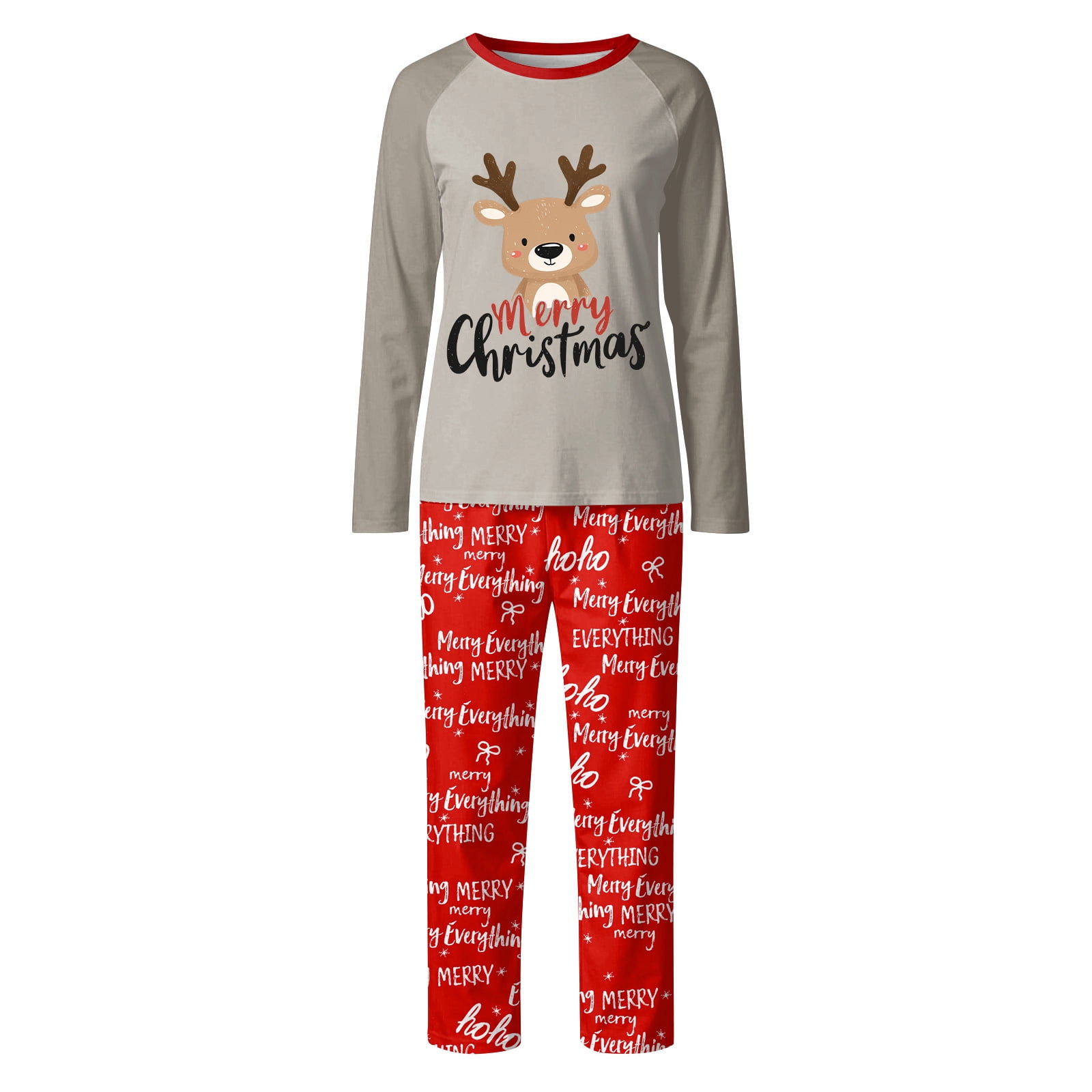 Fgvctg Christmas Pajamas for Family Long Sleeve Couples Pajamas Cute ...