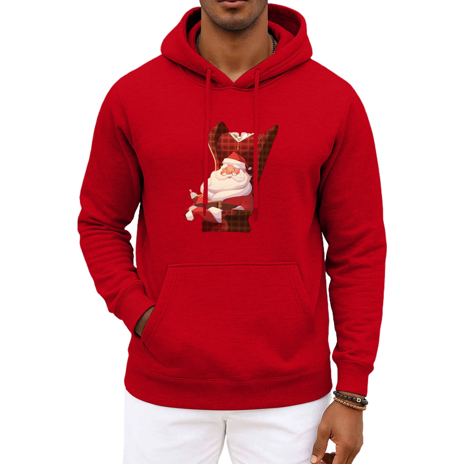 Fgvctg Christmas Sweatshirts for men Trendy Long Sleeve Hoodies Ugly ...