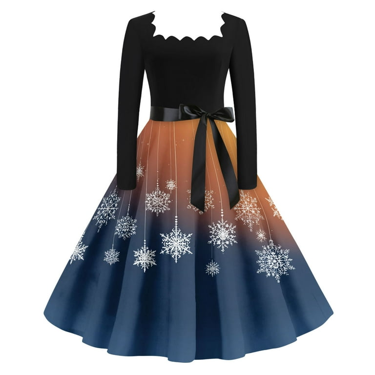 Fgvctg Christmas Womens Wedding Guest Dress Formal Funny Long