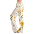 thumbnail image 1 of Fgvctg Easter Pajama Pants for Women Casual Sleepwear Wide Leg Pajamas Rabbit Print High Waisted Pj Pant Plus Size Easter Eggs Spring Fall Drawstring Lounge Pants with Pockets Orange M, 1 of 5