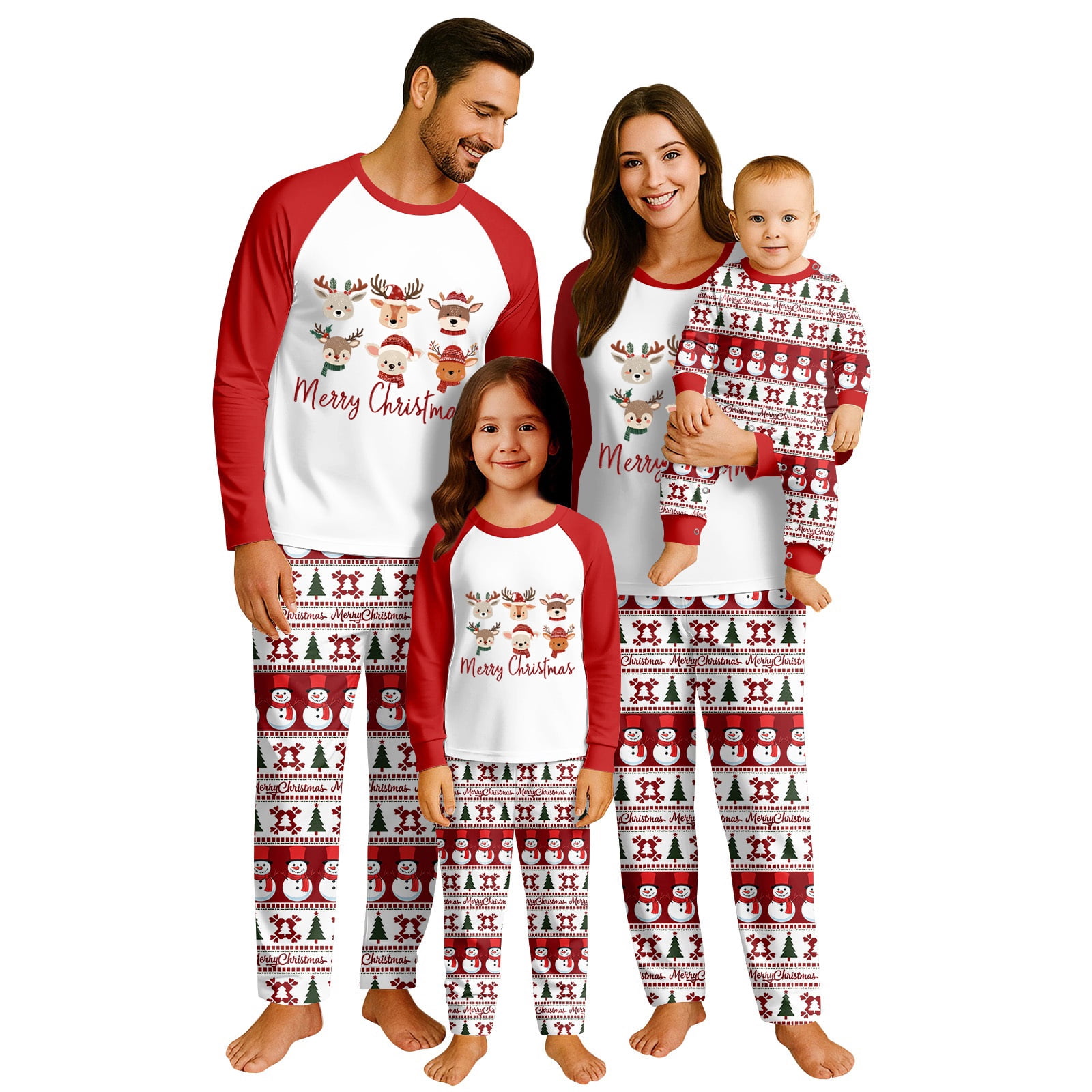 Fgvctg Family Christmas Pajama Set Holiday Festival Couples Pajamas ...