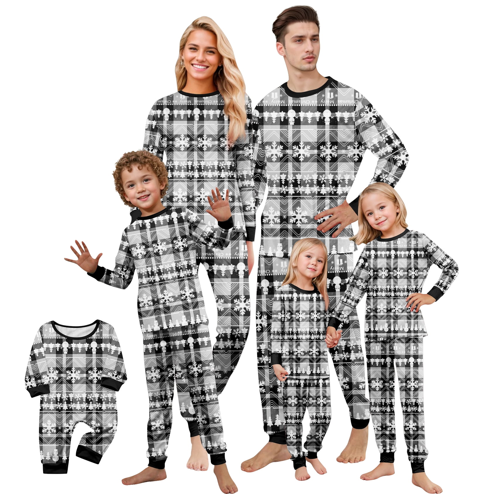 Fgvctg Family Christmas Pajama Set Long Sleeve Couple Pajamas Festival ...