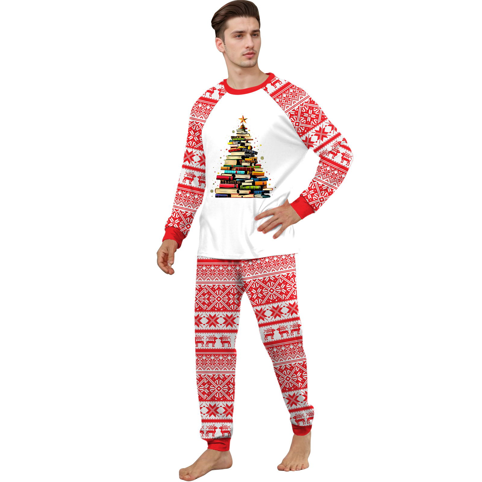 Fgvctg Family Christmas Pajamas Matching Sets Santa Tree Snowflake ...