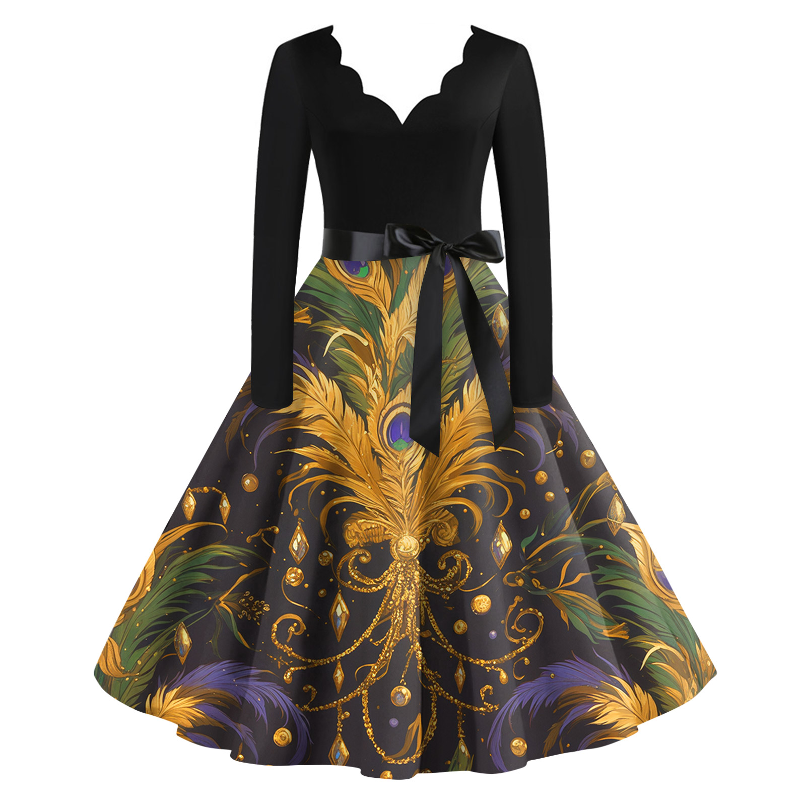 black sequin prom dress One-Shoulder Long Size:2XLRG rococo fashion 2025 Strapless Dresses for Women