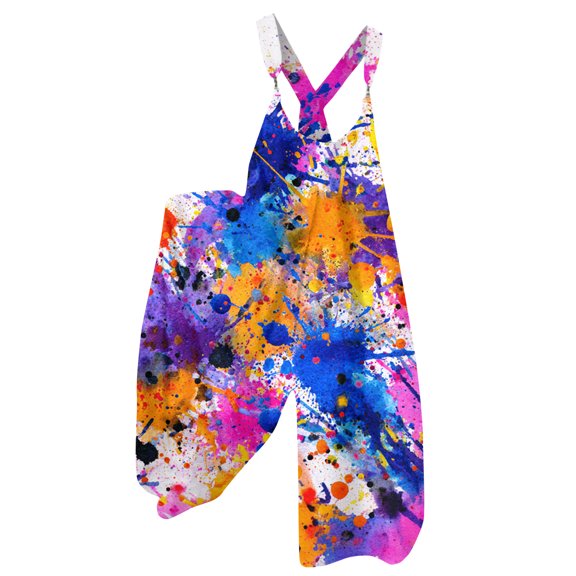 Fgvctg Mardi Gras Womens Wide Leg Pant Carnival Party Spaghetti Straps Adjustable Mask Graphic Jumpsuit Sleeveless Bib Overalls Sprimg Romper Clothing With Pockets Blue XXL