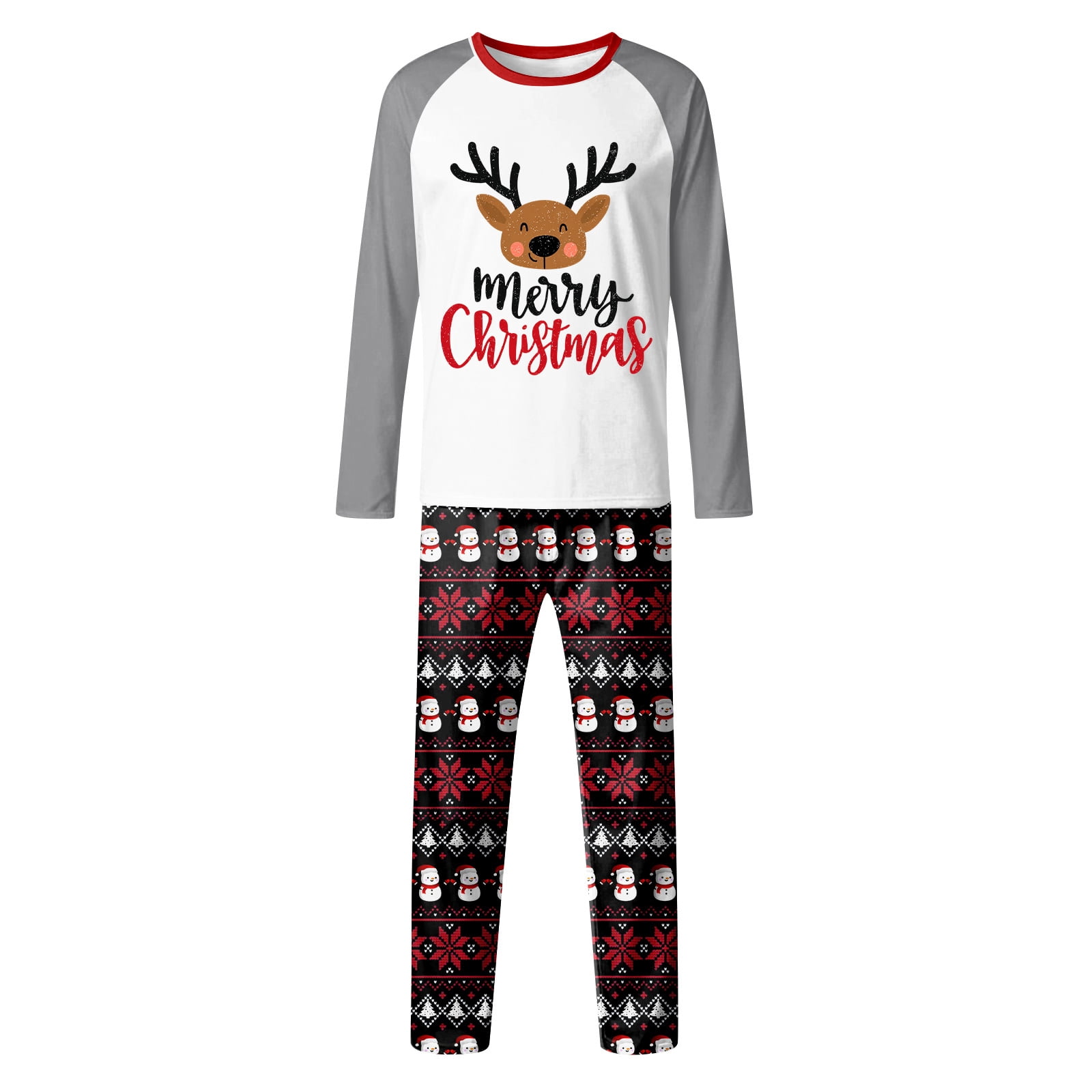 Fgvctg Matching Family Christmas Pajamas Long Sleeve Couples Pajama ...