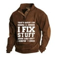 Fgvctg Men's Fashion Hoodies & Sweatshirts Oversized Button Up Henley