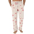 thumbnail image 1 of Fgvctg Men's Valentine's Day Pajamas Oversized Wide Leg Sleepwear Pajamas Pant Comfy Love Heart Print High Waisted Pj Spring Drawstring Lounge Pants with Pockets Vermilion S, 1 of 4