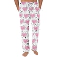 thumbnail image 1 of Fgvctg Men's Valentine's Day Pajamas Romantic Love Heart Graphic Wide Leg Pajama Sleepwear High Waisted Pjs Pants Oversized Spring Fall Drawstring Lounge Pants with Pockets Pink M, 1 of 4