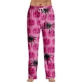 thumbnail image 1 of Fgvctg Mens Halloween Sweatpants Soft Men Pajama High Waisted Drawstring Lounge Legging Trendy pumpkin Ghost Print Wide Leg Pj Fall Hot Pink Pant Hot Pink L, 1 of 4