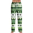 thumbnail image 1 of Fgvctg Mens Pajama Pants St. Patrick's Day Lucky Sleepwear Wide Leg Pajamas Shamrock Clover Print High Waisted Pj Pant Loose Spring Drawstring Lounge Pants with Pockets Fluorescent Green L, 1 of 5