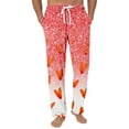 thumbnail image 1 of Fgvctg Mens Pajama Pants Valentine's Day Plus Size Wide Leg Sleepwear Pajama Pant Loungewear Love Heart Print High Waisted Pj Spring Fall Drawstring Lounge Pants with Pockets Red S, 1 of 4