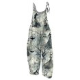 Fgvctg Overalls for Women Halloween Loose Fit Cotton Linen Jumpsuits