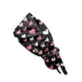 thumbnail image 1 of Fgvctg Valentine’s Day Love Themed Scrub Hat Bouffant Style Tie Back Perfect for Women Long Hair Comfortable Head Cover for Work and Home Pink, 1 of 5