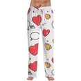 thumbnail image 1 of Fgvctg Valentine's Day Mens Pajamas Loungewear Sleepwear Wide Leg Pajamas Heart Print High Waisted Pjs Pant Plus Size Fall Spring Drawstring Lounge Pants with Pockets Light pink 3XL, 1 of 6