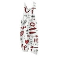 thumbnail image 1 of Fgvctg Valentine's Day Overalls for Women Wide Leg Pant Casual Overalls Love Heart Print Sleeveless Spaghetti Straps Jumpsuit Rompers Bib Overalls Oversized Sprimg Pant With Pockets White 2XL, 1 of 4