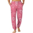 thumbnail image 1 of Fgvctg Valentine's Day Pajama Pants for Men Lover Sleepwear Elastic Bottom Pajamas Heart Print High Waisted Pj Pants Plus Size Fall Spring Drawstring Lounge Pants with Pockets Beige L, 1 of 6