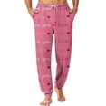 thumbnail image 1 of Fgvctg Valentine's Day Pajama Pants Mens Stretch Elastic Bottom Sleepwear Pajama Pant Soft Heart Graphic High Waisted Pjs Spring Fall Drawstring Lounge Pants with Pockets Beige L, 1 of 6