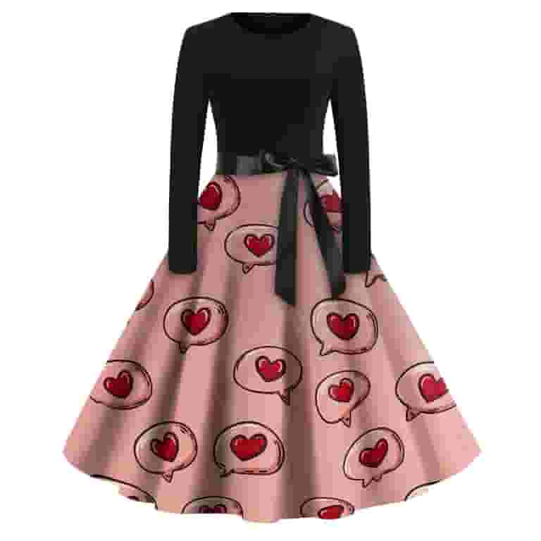 Fgvctg Valentine's Day Party Dresses for Women Soft Long Sleeve Vintage Cocktail Dress Classy Date-Night 50's Dress Romantic Cute Heart Print Outfits Crewneck Clothes Watermelon Red L - Walmart.com Fgvctg Valentine's Day Party Dresses for Women Soft Long Sleeve Vintage Cocktail Dress Classy Date-Night 50's Dress Romantic Cute Heart Print Outfits Crewneck Clothes Watermelon Red L - Walmart.com