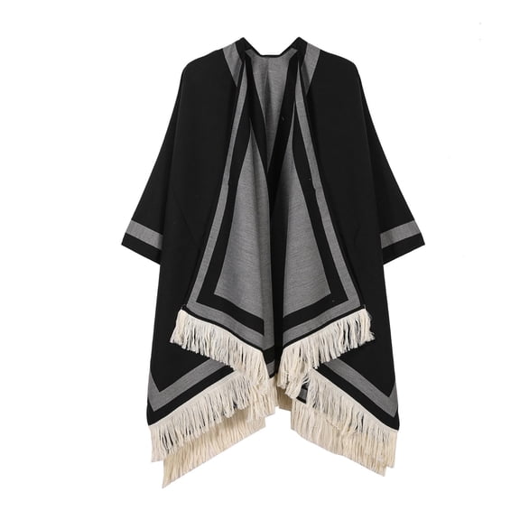 Fgvctg Women Shawl Wrap Pashmina Knitted Shawls and Wraps Cape Knitted Shoulder Wrap Sweater Shawl Casual Bridal Wedding Open Front Shoulder Top Sweater,Gray