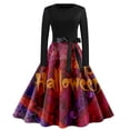 Fgvctg Women's Casual Halloween Dresses Funny Bloody Letter Print