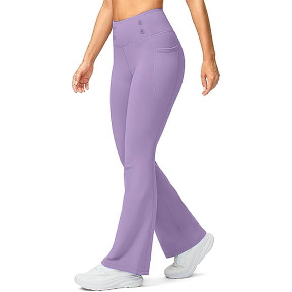 Fgvctg Women's Sweatpants Wide Leg Baggy Lounge Pants Winter Trendy Outfit Yoga High Waisted Thermal Joggers Clothes Purple S