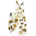 thumbnail image 1 of Fgvctg Womens Mardi Gras Jumpsuits Wide Leg Pant Parade Mask Graphic Overalls Sleeveless Rompers Carnival Party Spaghetti Straps Jumpsuits Loose Bib Overalls With Pockets Earthy Yellow L, 1 of 4