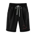 thumbnail image 1 of Fheaev Athletic Shorts For Women Sweat Shorts Comfy High Waisted Running Shorts Sporty Short Workout Shorts Women's Summer Printed Five Points Large Size Cotton Linen Pants Pants Shorts, 1 of 5