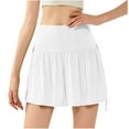 thumbnail image 1 of Fheaev Athletic Skirt For Women Sweat Skirt Comfy Summer Skirt High Waisted Workout Shorts Women Fake Two Piece Sports Skirt Fitness Running Loose Breathable Quick-drying Yoga Culottes, 1 of 9