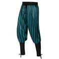 thumbnail image 1 of Fheaev Cargo Shorts For Men Drawstring With PocketsMen Leggings StripeElastic Waist Capris Over-the-knee Pant Slantern Pants, 1 of 7