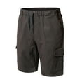 thumbnail image 1 of Fheaev Cargo Shorts For Men Fashion Mens Solid Pocket High Waist Loose Bandage Pants Knee Lenght, 1 of 5