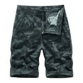 thumbnail image 1 of Fheaev Cargo Shorts For Men Men's Camouflage Workwear Shorts Fit Multi Pocket Zipper Straight Leg Five Piece Pants Shorts, 1 of 3
