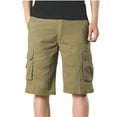 thumbnail image 1 of Fheaev Cargo Shorts For Men Men's Directional Sign Work Shorts Mid-waist No Belt Multi-pocket Five-piece Pants Shorts Pants, 1 of 5