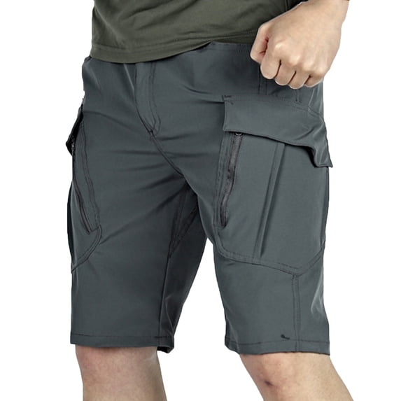 Fheaev Cargo Shorts For Men Men's Summer Color Outdoors Multi-pocket Sport Shorts Pants