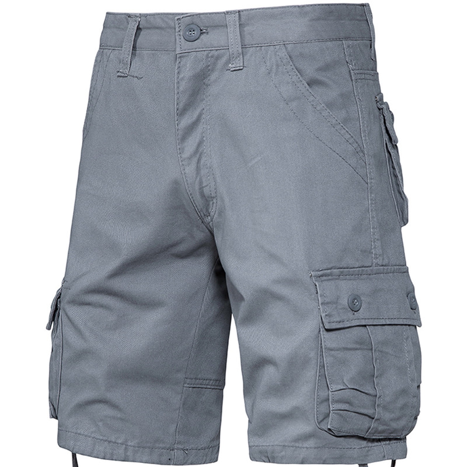 Fheaev Cargo Shorts For Men Men's Work Shorts Mid-waist Multi-pocket ...