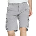 thumbnail image 1 of Fheaev Cargo Shorts For Men Men's Workwear Shorts Slim Multi Pocket Zipper Straight Leg Five Piece Pants Shorts, 1 of 6