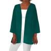 thumbnail image 1 of Fheaev Womens Summer Fall Solid Color Cardigan Long Sleeve Loose Cover Up Casual Blouse Tops, 1 of 6
