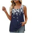 thumbnail image 1 of Fheaev Summer Tank Tops For Women 2024 Going Out Tops Women'S Fashion Casual Collar Comfortable Loose T-Shirt Sleeveless Top, 1 of 5