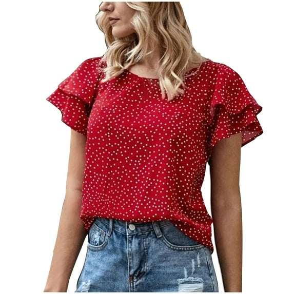 Fheaev Summer Tops For Women 2024 Fashion Women Sleeveless Garment Comfortable Breathable Round-Neck Blouses Tops