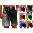 thumbnail image 1 of fheaev Swim Trunks Shorts for Men Dry Drawstring Flame Printing Bathing Suits with Pockets Outdoor Board Beachwear, 1 of 9