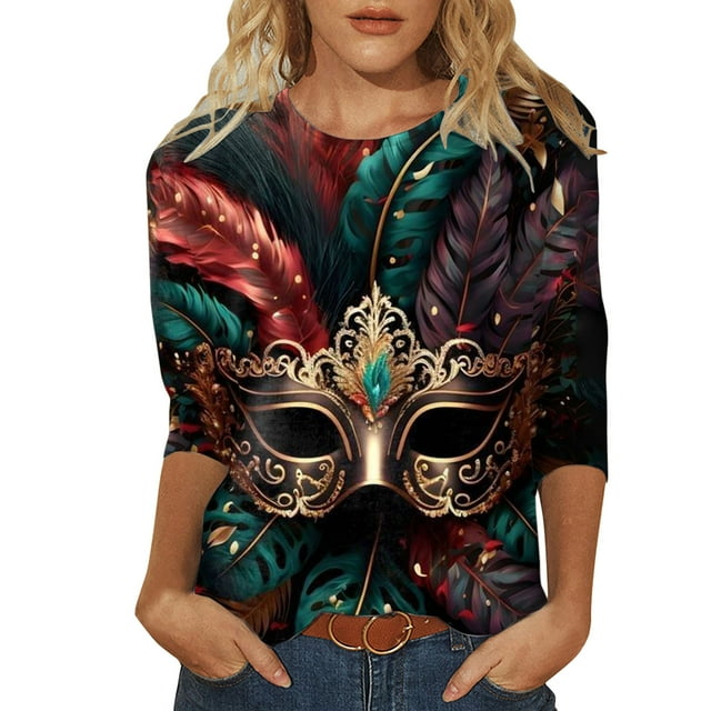plus size mardi gras tops