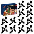 FhgihG Christmas Advent Calendar 2024 with 24 Festive Stockings for Men