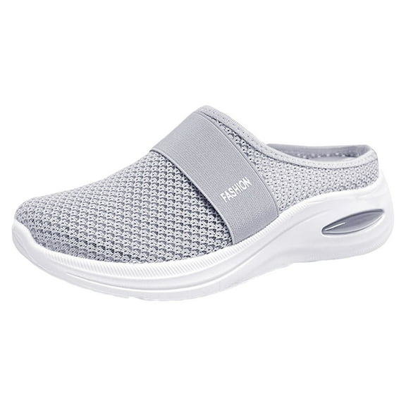 FhgihG Wide Width Clogs Women 2025 Air Cushion Mules Arch Support Slip On Breathable Summer Beach Shoes