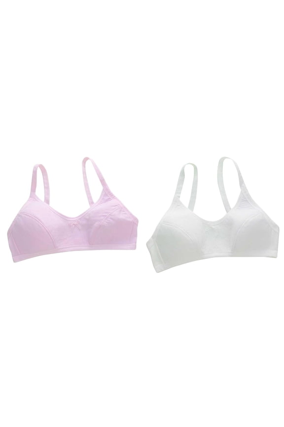 2 Pack Girl Bras Push up Padded Kids Girls Underwear Bra Vest Children Adjustable Shoulder Strap Underclothes Undies Clothes Girl Bra Girl Bras Push Up One Size