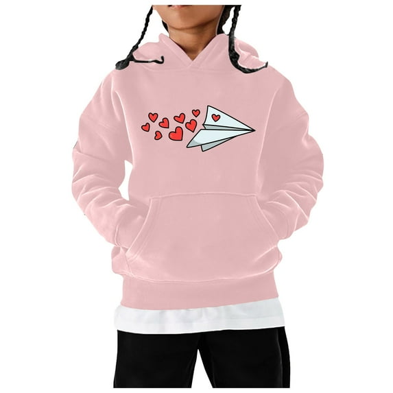 FhsagQ Big Boys Hoodies Size 14-16 Toddler Kids Baby Boys Girls Basic Hooded Pullover Sweatshirt Children's Solid Hoodie Coat Tops Boys Sweatshirts Size 10-12 Zipper 3-4 Years