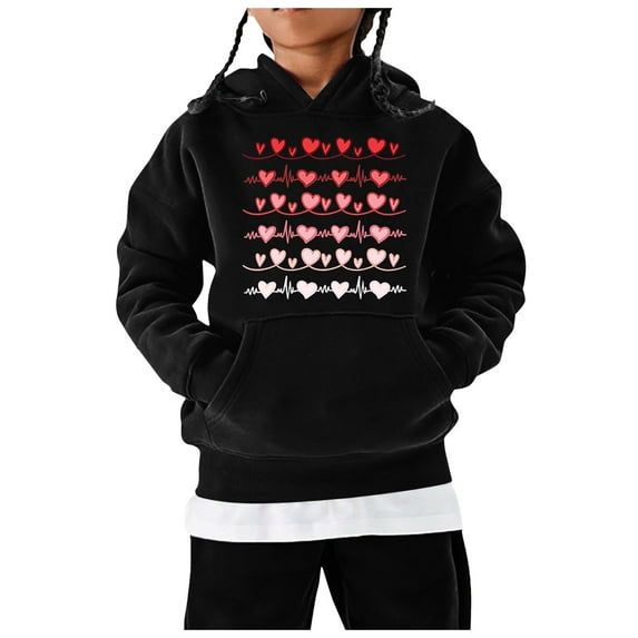 FhsagQ Big Boys Hoodies Size 14-16 Toddler Kids Baby Boys Girls Basic Hooded Pullover Sweatshirt Children's Solid Hoodie Coat Tops Boys Sweatshirts Size 10-12 Zipper Black 6-7 Years