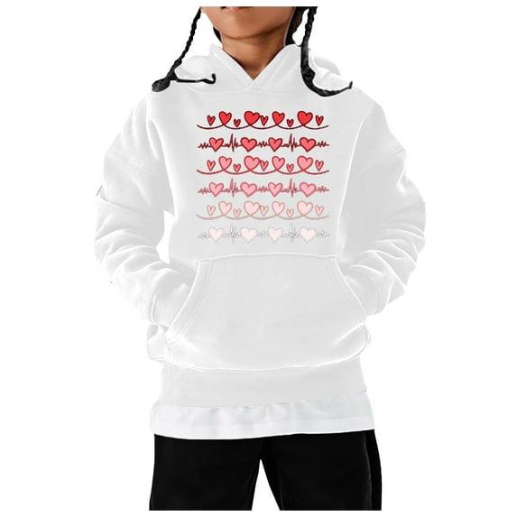 FhsagQ Big Boys Hoodies Size 14-16 Toddler Kids Baby Boys Girls Basic Hooded Pullover Sweatshirt Children's Solid Hoodie Coat Tops Boys Sweatshirts Size 10-12 Zipper White 6-7 Years